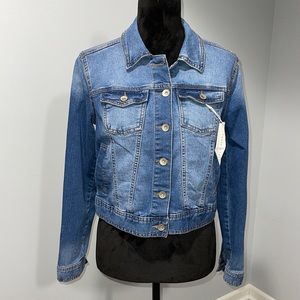 Truth & Theory Size small blue denim jeans jacket